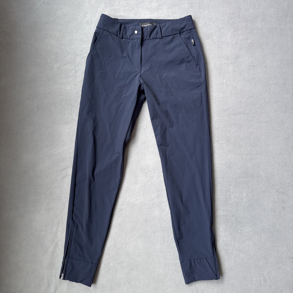Abendroth Golf Pants Womens 2 Navy‎ Peggy Professional Joggers Tapered Ankle Zip